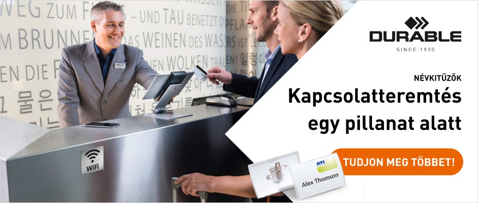 DURABLE névkitűzők a személyes kapcsolatokért