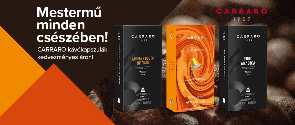 CARRARO kávékapszulák kedvezményes áron
