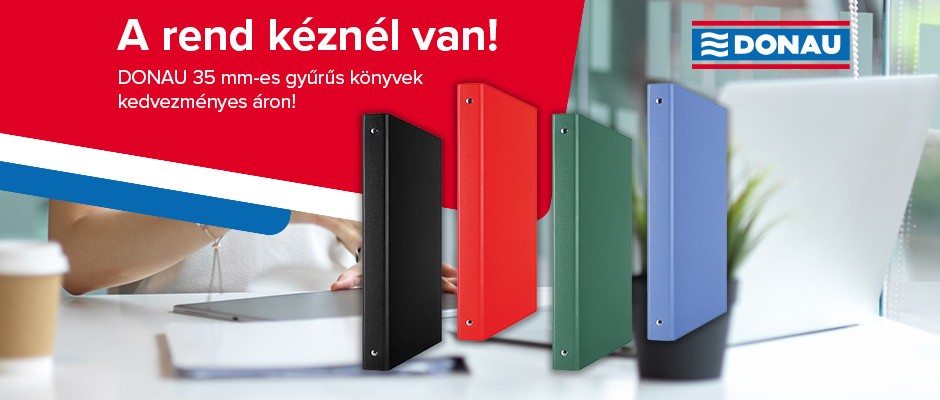 DONAU gyűrűskönyvek kedvezményes áron!