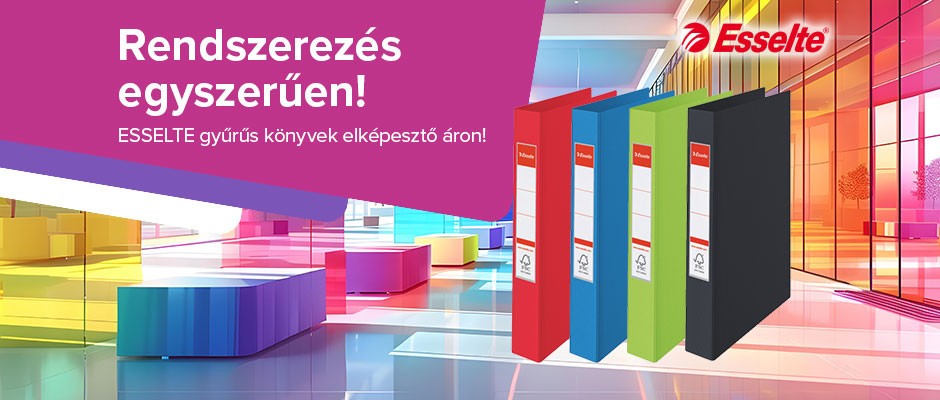 ESSELTE gyűrűskönyvek kedvezményes áron!