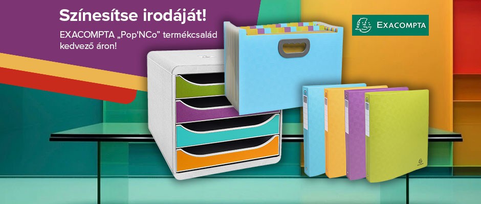 EXACOMPTA "Pop'Nco" termékcsalád kedvező áron