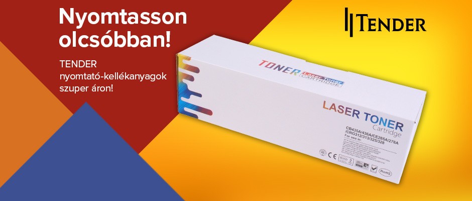 TENDER nyomtató-kellékanyagok szuper áron!