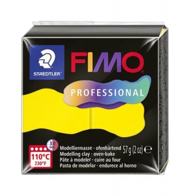 Gyurma, 57 g, égethető, FIMO "Professional", sárga